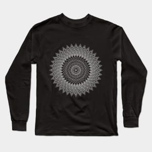 Pointed mandala (invert) Long Sleeve T-Shirt